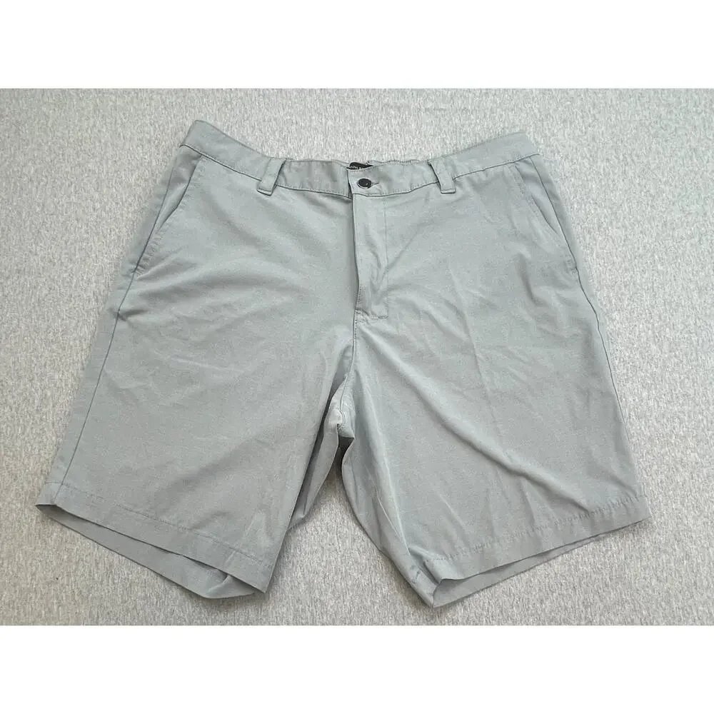 Banana Republic Shorts Mens‎ 38 Gray Cotton Performance Stretch Golf 9